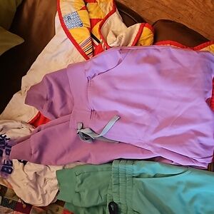 Figs light purple joggers medium petite women